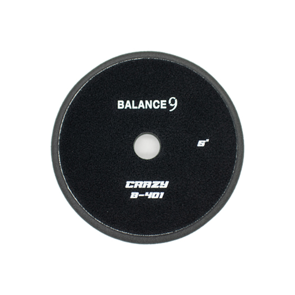 발란스나인 크레이지 B-401 155mm(6인치) 폼 패드 말벌용 블랙 스펀지 패드