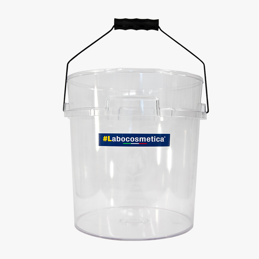 マフララボコスメティカクリア透明バケット18L